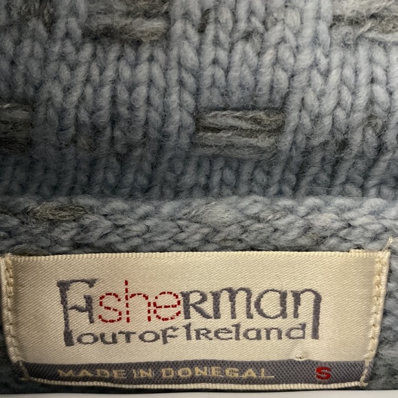 Fisherman out of Ireland 100% Marino wool Unique pattern Irish knit turtleneck - Picture 2 of 4
